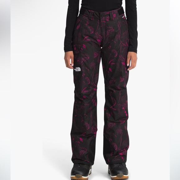 The North Face Pants - The North Face Freedom Insulated Snow Pants Roxbury Pink Halftone Print Size ML